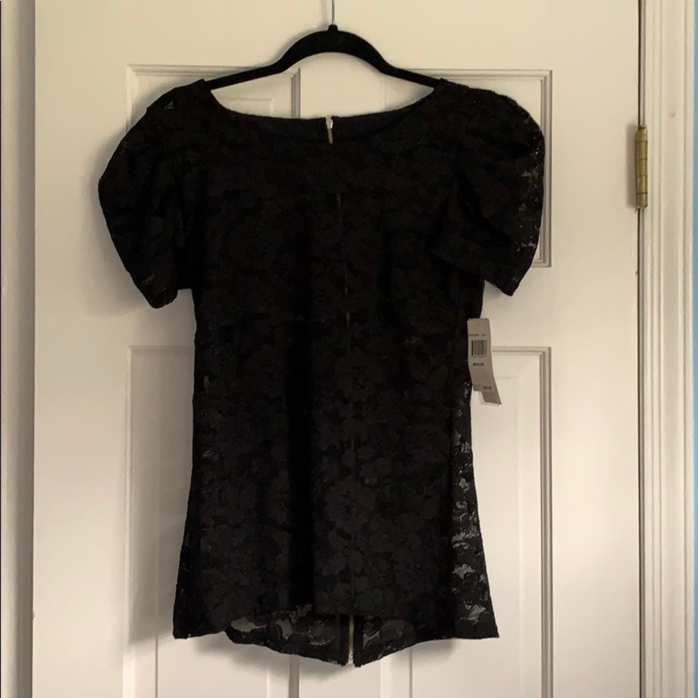 Black lace Aqua blouse